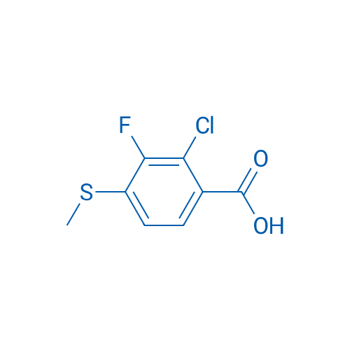 2-Chloro-3-fluoro-4-(methylthio)benzoic acid 1g