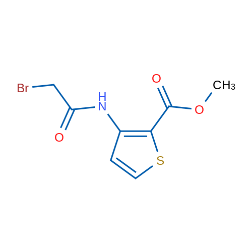 Methyl 3-(2-bromoacetamido)thiophene-2-carboxylate 1g