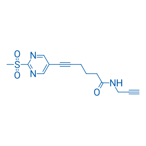 6-(2-(Methylsulfonyl)pyrimidin-5-yl)-N-(prop-2-yn-1-yl)hex-5-ynamide 100mg