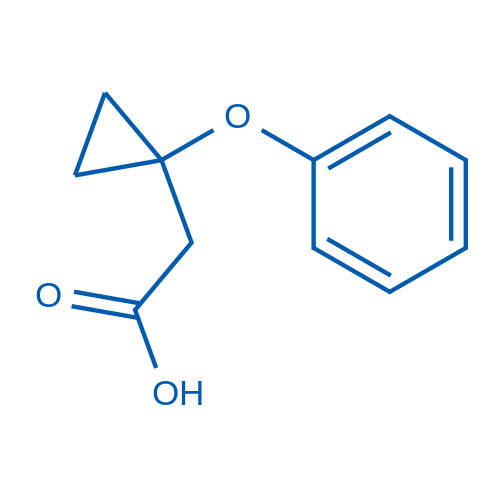2-(1-Phenoxycyclopropyl)acetic acid 50mg