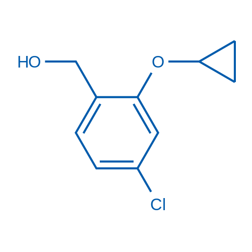 (4-Chloro-2-cyclopropoxyphenyl)methanol 100mg