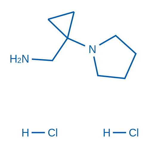 (1-(Pyrrolidin-1-yl)cyclopropyl)methanamine dihydrochloride 250mg