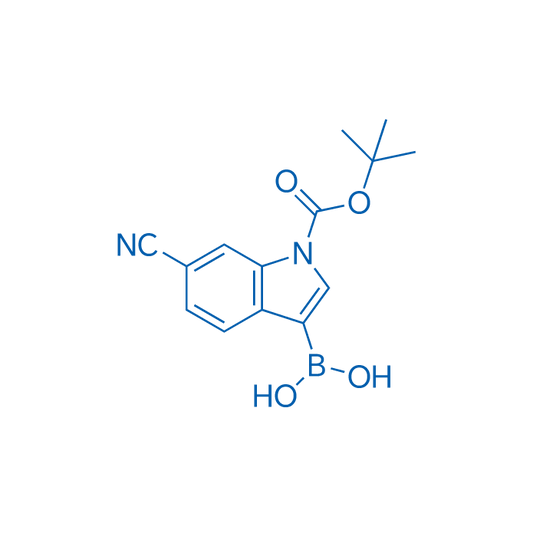 (1-(tert-Butoxycarbonyl)-6-cyano-1H-indol-3-yl)boronic acid 100mg