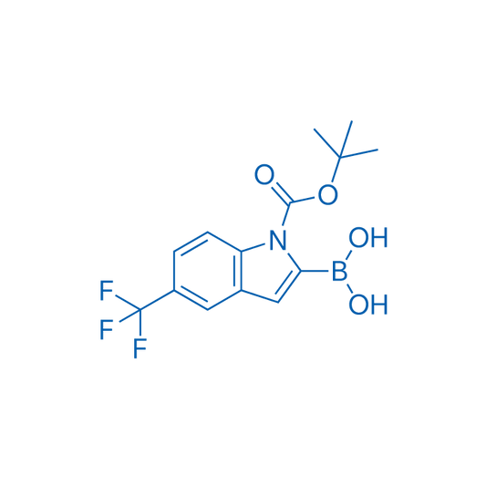 (1-(tert-Butoxycarbonyl)-5-(trifluoromethyl)-1H-indol-2-yl)boronic acid 1g