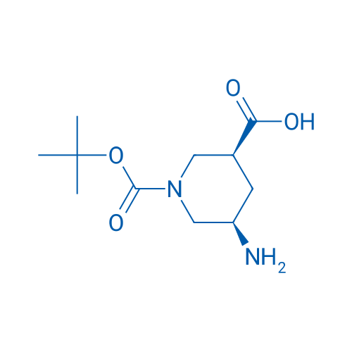(3S,5R)-5-Amino-1-(tert-butoxycarbonyl)piperidine-3-carboxylic acid 250mg