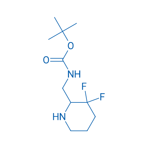 tert-Butyl ((3,3-difluoropiperidin-2-yl)methyl)carbamate 100mg
