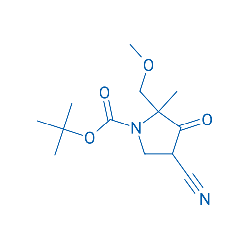 tert-Butyl 4-cyano-2-(methoxymethyl)-2-methyl-3-oxopyrrolidine-1-carboxylate 250mg
