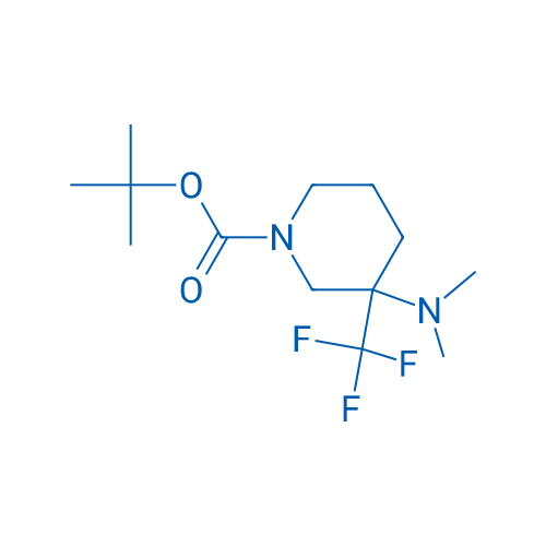 tert-Butyl 3-(dimethylamino)-3-(trifluoromethyl)piperidine-1-carboxylate 100mg