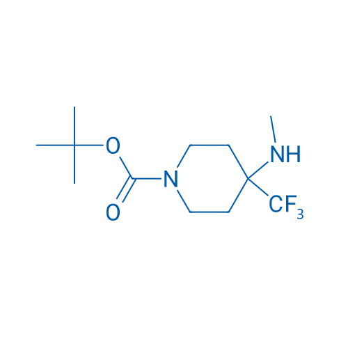 tert-Butyl 4-(methylamino)-4-(trifluoromethyl)piperidine-1-carboxylate 1g