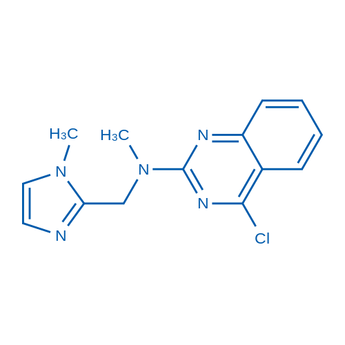 4-Chloro-N-methyl-N-((1-methyl-1H-imidazol-2-yl)methyl)quinazolin-2-amine 50mg