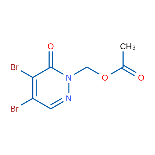 (4,5-Dibromo-6-oxo-1,6-dihydropyridazin-1-yl)methyl acetate 1g