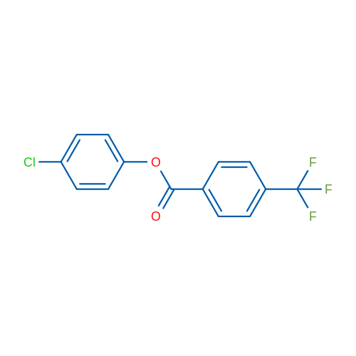 4-Chlorophenyl 4-(trifluoromethyl)benzoate 1g