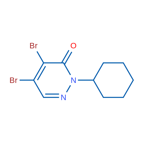 4,5-Dibromo-2-cyclohexylpyridazin-3(2H)-one 1g