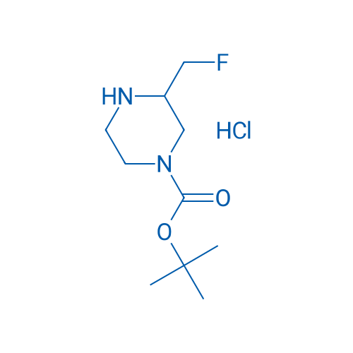 tert-Butyl 3-(fluoromethyl)piperazine-1-carboxylate hydrochloride 250mg