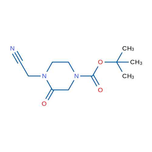 tert-Butyl 4-(cyanomethyl)-3-oxopiperazine-1-carboxylate 1g