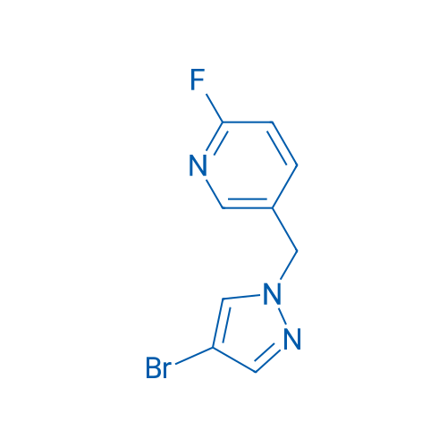 5-((4-Bromo-1H-pyrazol-1-yl)methyl)-2-fluoropyridine 250mg