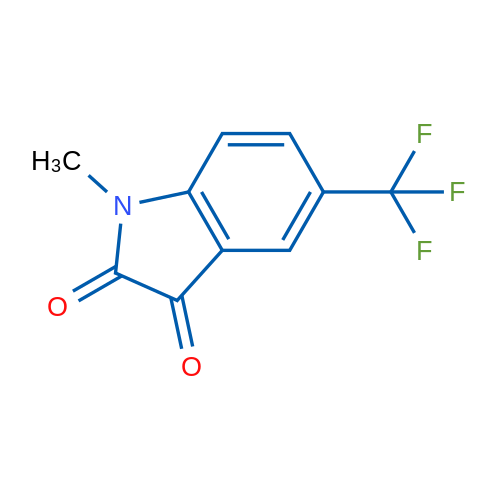 1-Methyl-5-(trifluoromethyl)indoline-2,3-dione 1g