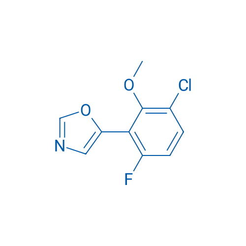 5-(3-Chloro-6-fluoro-2-methoxyphenyl)oxazole 250mg