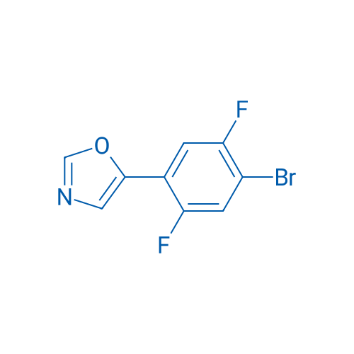 5-(4-Bromo-2,5-difluorophenyl)oxazole 250mg