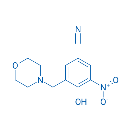 4-Hydroxy-3-(morpholinomethyl)-5-nitrobenzonitrile 250mg