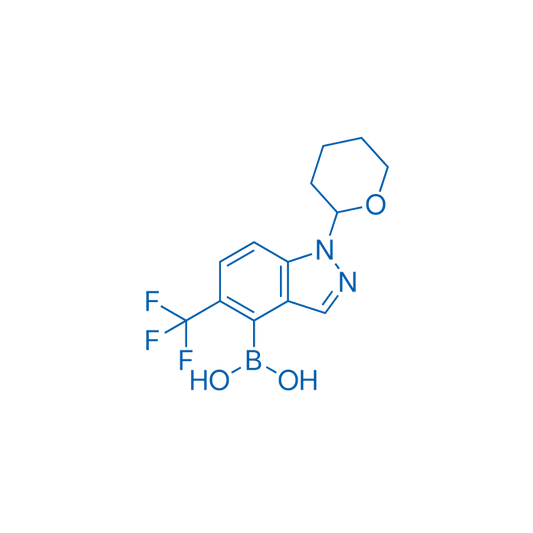 (1-(Tetrahydro-2H-pyran-2-yl)-5-(trifluoromethyl)-1H-indazol-4-yl)boronic acid 100mg