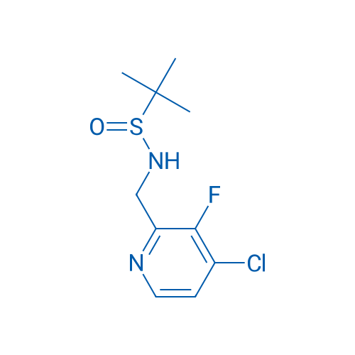 N-((4-Chloro-3-fluoropyridin-2-yl)methyl)-2-methylpropane-2-sulfinamide 100mg