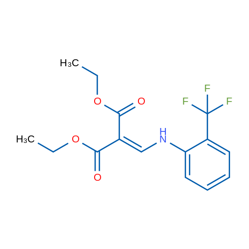 Diethyl 2-(((2-(trifluoromethyl)phenyl)amino)methylene)malonate 50mg