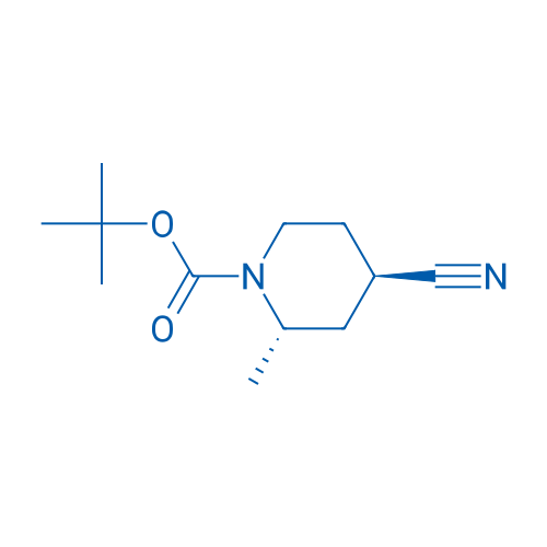 tert-Butyl (2S,4R)-4-cyano-2-methylpiperidine-1-carboxylate 250mg