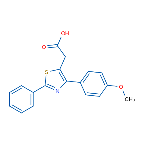 2-(4-(4-Methoxyphenyl)-2-phenylthiazol-5-yl)acetic acid 1g