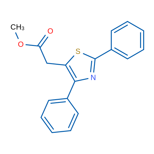 Methyl 2-(2,4-diphenylthiazol-5-yl)acetate 1g