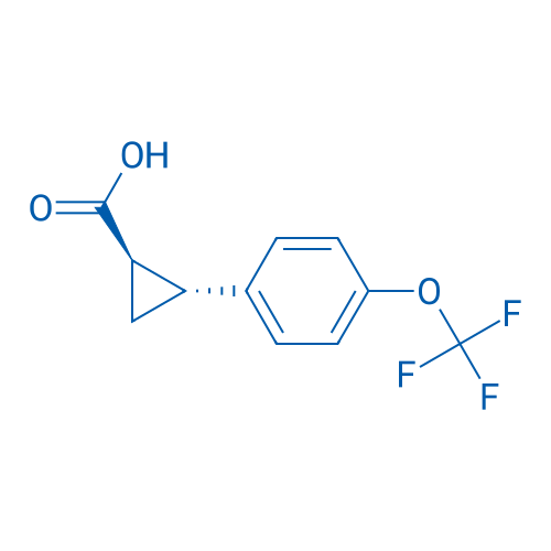 (1R,2R)-2-(4-(Trifluoromethoxy)phenyl)cyclopropane-1-carboxylic acid 250mg