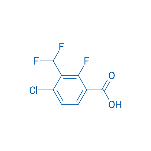 4-Chloro-3-(difluoromethyl)-2-fluorobenzoic acid 1g