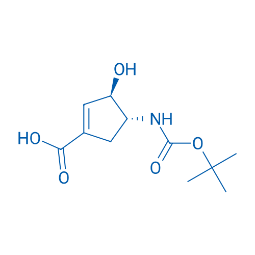 (3R,4R)-4-((tert-Butoxycarbonyl)amino)-3-hydroxycyclopent-1-ene-1-carboxylic acid 1g