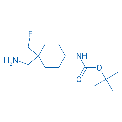 tert-Butyl (4-(aminomethyl)-4-(fluoromethyl)cyclohexyl)carbamate 100mg