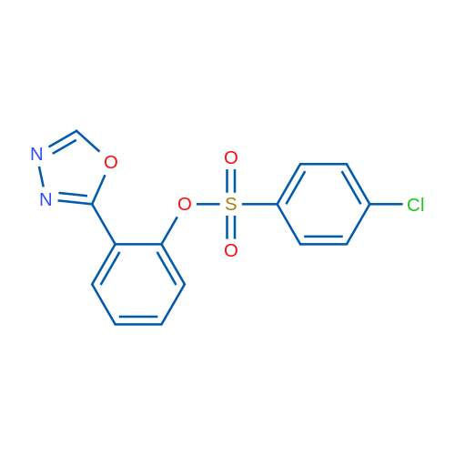 2-(1,3,4-Oxadiazol-2-yl)phenyl 4-chlorobenzene-1-sulfonate 1g