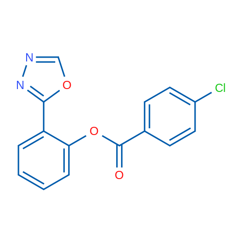 2-(1,3,4-Oxadiazol-2-yl)phenyl 4-chlorobenzoate 1g