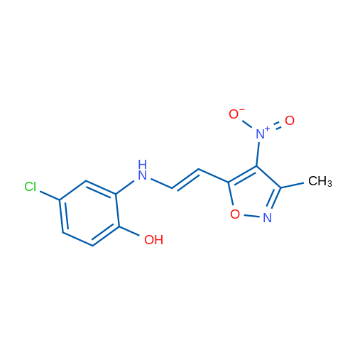 4-Chloro-2-{[(E)-2-(3-methyl-4-nitro-1,2-oxazol-5-yl)ethenyl]amino}phenol 1g