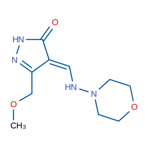 3-(Methoxymethyl)-4-{[(morpholin-4-yl)amino]methylidene}-4,5-dihydro-1H-pyrazol-5-one 1g
