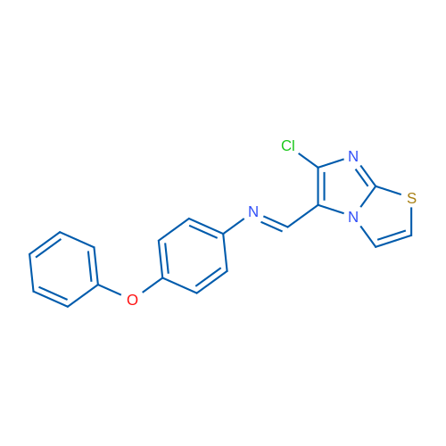(1E)-1-{6-chloroimidazo[2,1-b][1,3]thiazol-5-yl}-N-(4-phenoxyphenyl)methanimine 1g