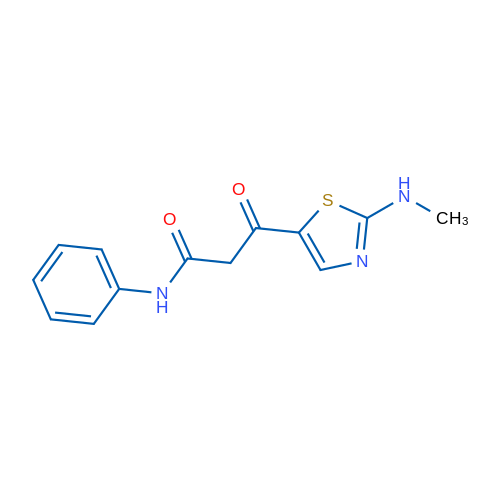 3-[2-(Methylamino)-1,3-thiazol-5-yl]-3-oxo-N-phenylpropanamide 1g