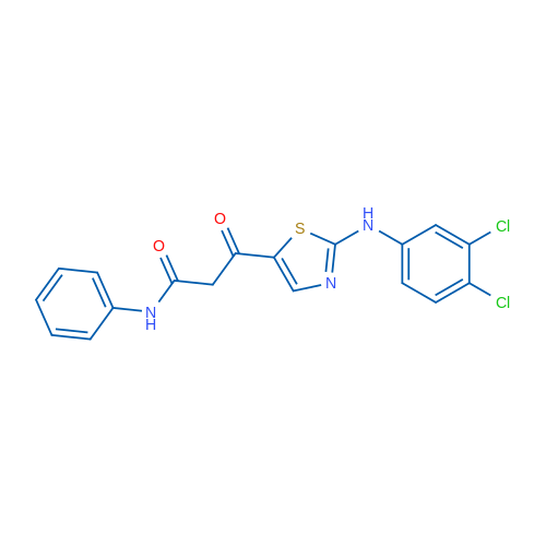 3-{2-[(3,4-dichlorophenyl)amino]-1,3-thiazol-5-yl}-3-oxo-N-phenylpropanamide 1g