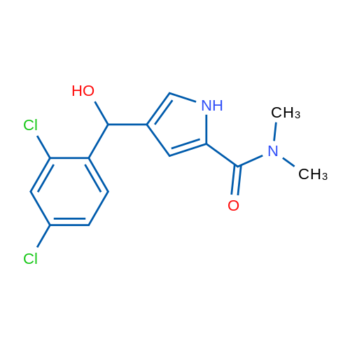 4-[(2,4-Dichlorophenyl)(hydroxy)methyl]-N,N-dimethyl-1H-pyrrole-2-carboxamide 1g