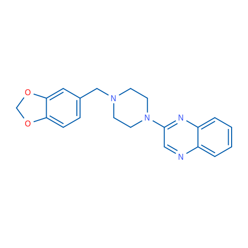 2-{4-[(2H-1,3-benzodioxol-5-yl)methyl]piperazin-1-yl}quinoxaline 1g