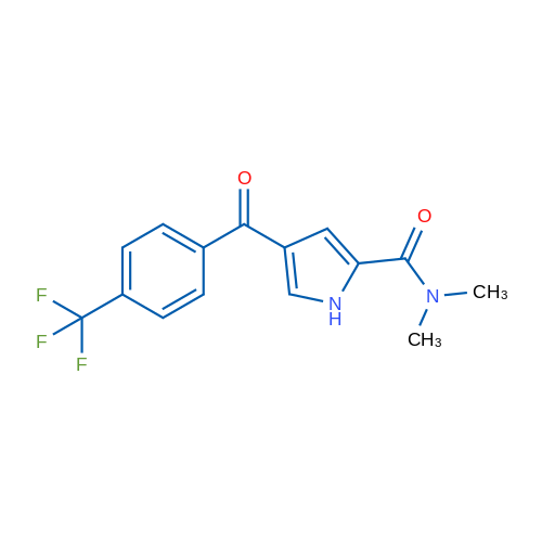 N,N-Dimethyl-4-[4-(trifluoromethyl)benzoyl]-1H-pyrrole-2-carboxamide 1g