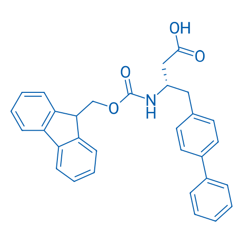(S)-3-((((9H-Fluoren-9-yl)methoxy)carbonyl)amino)-4-([1,1'-biphenyl]-4-yl)butanoic acid 250mg