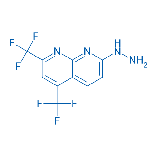 7-Hydrazinyl-2,4-bis(trifluoromethyl)-1,8-naphthyridine 1g