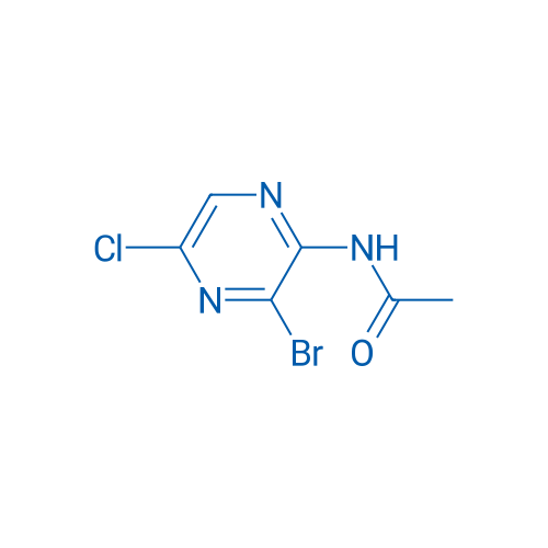 N-(3-Bromo-5-chloropyrazin-2-yl)acetamide 250mg