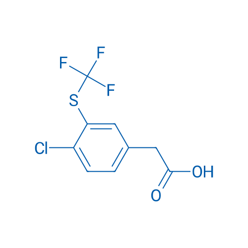 2-(4-Chloro-3-((trifluoromethyl)thio)phenyl)acetic acid 1g