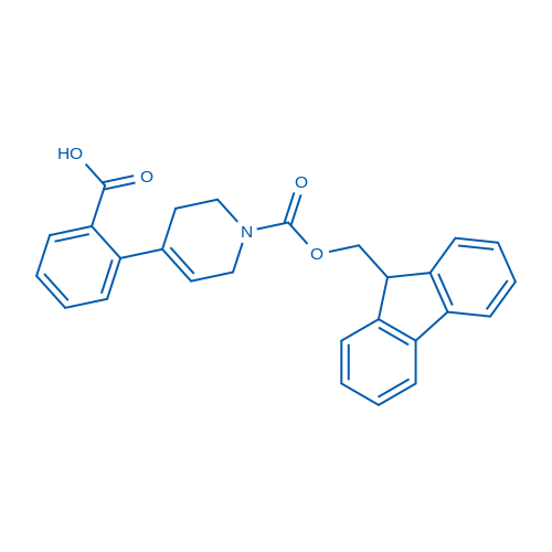 2-(1-(((9H-Fluoren-9-yl)methoxy)carbonyl)-1,2,3,6-tetrahydropyridin-4-yl)benzoic acid 250mg