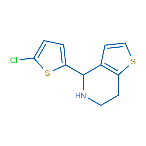 4-(5-Chlorothiophen-2-yl)-4,5,6,7-tetrahydrothieno[3,2-c]pyridine 1g